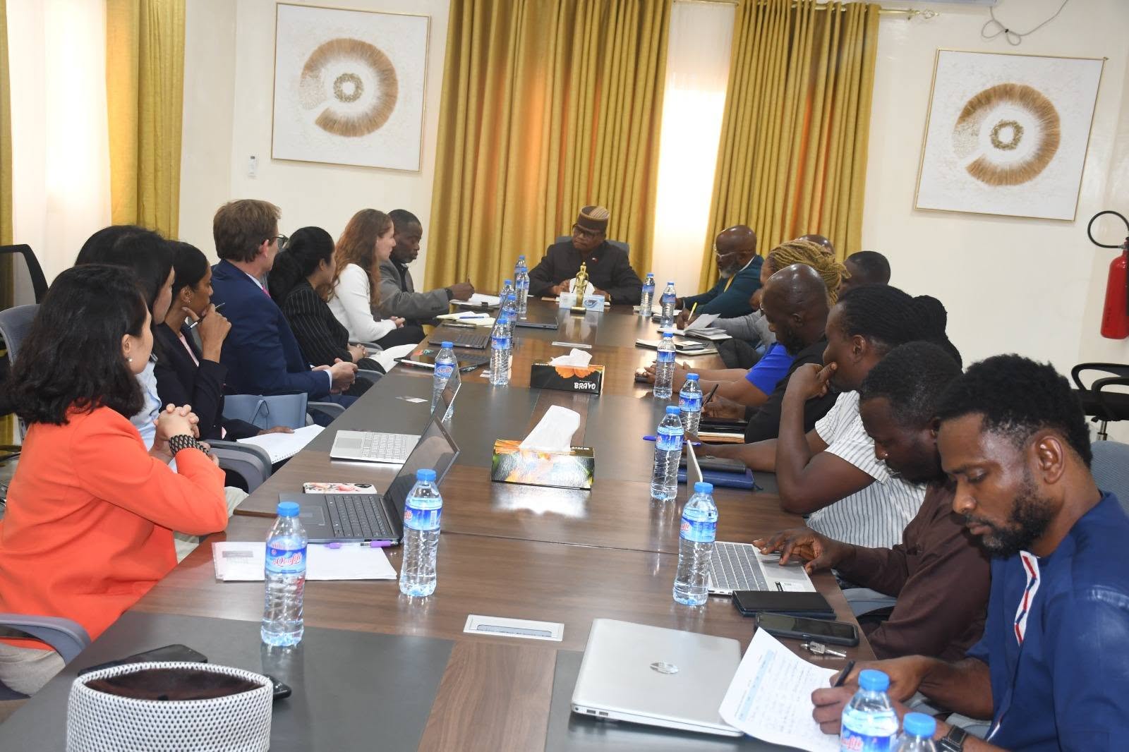 WORLD BANK-SUPPORTED SOLAR ENERGY PROJECT TEAM UPDATES MINISTER TINGBAN 